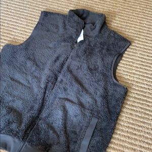 Brand new banana republic fuzzy grey vest